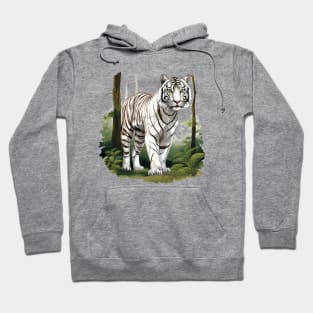 White Tiger From India Hoodie